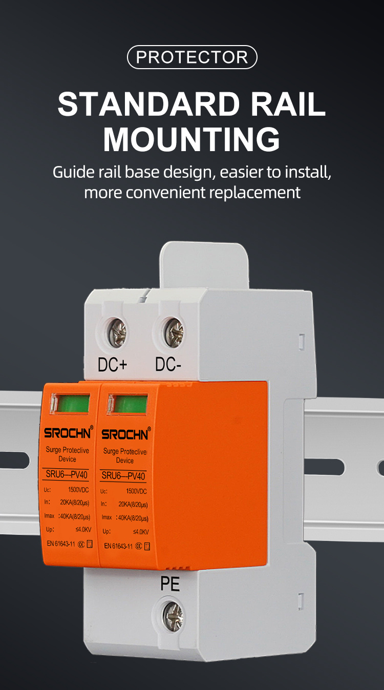 IndustrialGrade 2P 1500VDC T2 Surge Protective Dev05