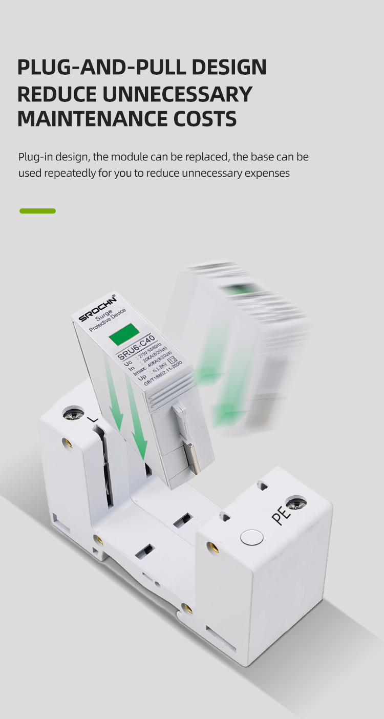 Lightning Surge Protector AC275V 20-40KA Lightning Arrester (7)