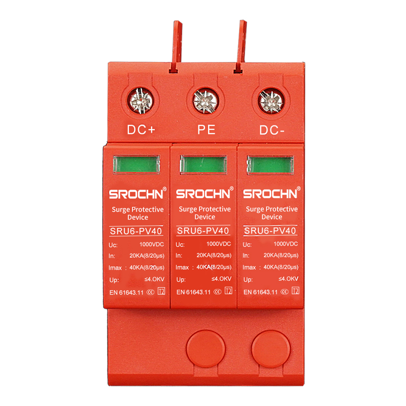 Photovoltaic SPD Surge DC1000V3P40KA Surge Lightning Arrester (1).jpg